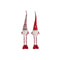 Kerstversiering DKD Home Decor Wit Rood Kabouter 14 X 11 X 73 cm (2 Stuks)