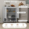 Coast Dressoir - Buffetkast 2 Deuren Verstelbare Plank 75 x 35 x 95 cm Wit