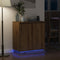 vidaXL - Sideboard - met - LED - Artisan - Eik - 71x34,5x75 - cm - Geengineerd - Hout