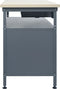 vidaXL - Werkbank - 120x60x85 - cm - staal - zwart