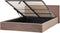ORBEY - Bed met opbergruimte - Bruin - 180 x 200 cm - Bouclé