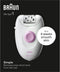 Braun Silk-épil 1 1-000 - Epilator - 20 pincetten - Roze Wit