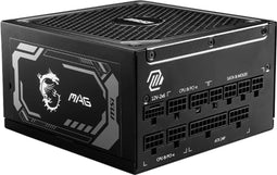 MSI MAG A1250GL - Voedingsbron - 1.250W 80 Plus Gold - Zwart