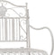 vidaXL - Tuinbank - met - Slede - Ontwerp - - - Wit - 103,5 - cm - Staal