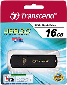 Transcend JetFlash 700 - USB-stick - 16 GB - Zwart