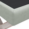 vidaXL - Opbergkruk - 45x45x49 - cm - fluweel - lichtgrijs