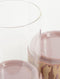 Mica Decorations Javi - Kaarsenhouder - Set van 2 - H35 x Ø19 cm - Roze beige (2 stuks)