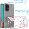 iMoshion Hoesje Geschikt voor Samsung Galaxy A52 (4G) / A52s / A52 (5G) Hoesje Siliconen - iMoshion Design hoesje - Roze / Transparant / Blossom Watercolor