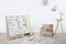 O'Liv Kinderboekenrek - Kinderboekenkast - Massief Hout + Katoen - W90 x D35 x H85 cm