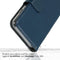 Selencia Hoesje Geschikt voor Samsung Galaxy A23 (5G) Hoesje Met Pasjeshouder - Selencia Echt Lederen Bookcase - Blauw