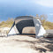 vidaXL - Strandtent - 274x178x170/148 - cm - 185T - polyester - grijs