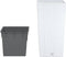 vidaXL - Plantenbak - met - uitneembare - bak - rattan-look - 11/26,5 - L - PP - wit