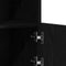 vidaXL - Dressoir - met - LED - Verlichting - Zwart - Eiken - 81x37x67 - cm