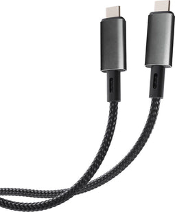 Vivanco 64011 - USB-C-kabel - USB 3.2 Gen2 10 Gbit/s 100 W - Zwart