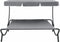 vidaXL - Loungebed - met - luifel - grijs
