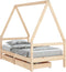vidaXL - Kinderbedframe - met - lades - 80x160 - cm - massief - grenenhout