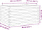 vidaXL - Plantenbak - 90x60x46 - cm - massief - douglashout