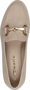 Tamaris dames loafers - elastische instap met gesp - beige - Maat 39