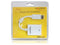 Delock 61765 - DVI-I Verloopstekker - Haaks 270° - Wit