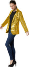 dressforfun - Paillettenjas dames - Glanzende pailletten - Goud (L)
