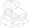 AXI Nick Zand & Water Picknicktafel in Bruin/Wit voor kinderen - Met in hoogte verstelbare Parasol in Blauw/Wit - Multifunctionele Picknick tafel van FSC hout - Picknick tafel voor kinderen van hout
