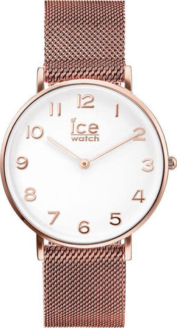 Ice Watch CITY milanese IW012711 - Horloge - Staal rosékleurig PVD - Rosékleurig - 36 mm
