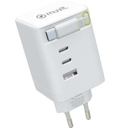Muvit MCACC0050 - Oplader - 100 W - EU-stekker - USB-C x 2 USB x 1