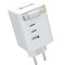 Muvit MCACC0050 - Oplader - 100 W - EU-stekker - USB-C x 2 USB x 1