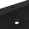 vidaXL - Wastafel - 60x38x11 - cm - gegoten - mineraal/marmer - matzwart