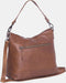 Leren Schoudertas Cognac Amelia