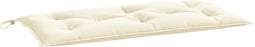 vidaXL - Tuinbankkussen - 110x50x7 - cm - oxford - stof - crèmewit