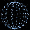 Bal met 192 LED 2 pcs Koudwit 40 cm Metaal
