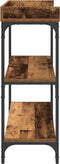 vidaXL - Console - Tafel - Oud - Hout - 100x30x80 - cm - Engineered - Hout - en - Staal