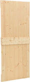 vidaXL - Schuifdeur - met - beslag - 100x210 - cm - massief - grenenhout