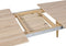 HAGA - Uitschuifbare eettafel - Lichthout - 90 x 180/210 cm - MDF