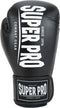 Super Pro Combat Gear Champ - Kickbokshandschoenen - PU met klittenbandsluiting - Zwart/Wit 14oz