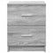 vidaXL - Nachtkastje - met - 2 - lades - 40x36x50 - cm - grijs - sonoma - eikenkleurig