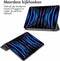 imoshion Tablet Hoes - Geschikt voor iPad Pro 11 (2022) / Pro 11 (2021) - Design Trifold Bookcase - Black Marble