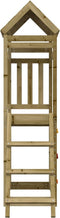 vidaXL Speeltoren met ladder en rotswand 52,5x110,5x214 cm grenenhout
