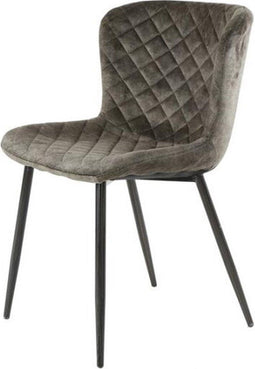 Eetkamerstoel Bend Velvet - Taupe | Meubelplaats (set van 4)