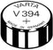 Varta V394 - Zilveroxide batterij - 1.55V 58mAh - Ø 11.6 mm