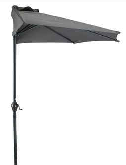 JYSK KOLDING - Balkonparasol 270x135 cm - Rechthoekig - Grijs