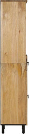 vidaXL - Badkamerkast - 38x33x160 - cm - massief - mangohout