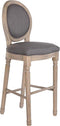 Kruk DKD Home Decor Spar Linnen Donker grijs (48 x 42 x 121 cm)