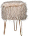 Cosy & Trendy Kruk Feathers Beige 32x32xh42cm - Hout