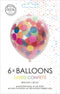 Ballonnen met confetti in multikleuren | 6 stuks