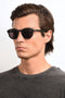 David Beckham Db 1007/S - Ovaal Acetaat Heren Zonnebril - Grijze lenzen - Zwart