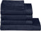 Seahorse Pure - Washandje - Set van 3 - 16x21 cm - Indigo (3 stuks)