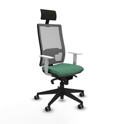 Bureaustoel met hoofdsteun Piqueras y Crespo 4B066G1 Smaragdgroen