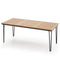 Coast Eettafel - Acaciahout - Parasolgat 5 cm - 200 x 90 x 75 cm - Naturel/Zwart